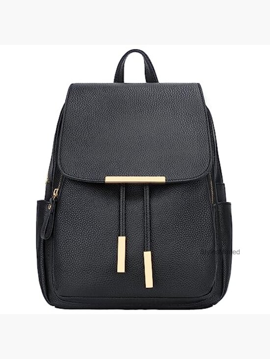 Vegan Leather Fashion Backpack Purse with Pockets Travel Daypack